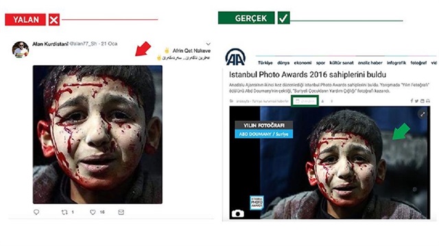 PKK yalanlarında bugün: AA’nın ödüllü fotoğrafını kullandılar