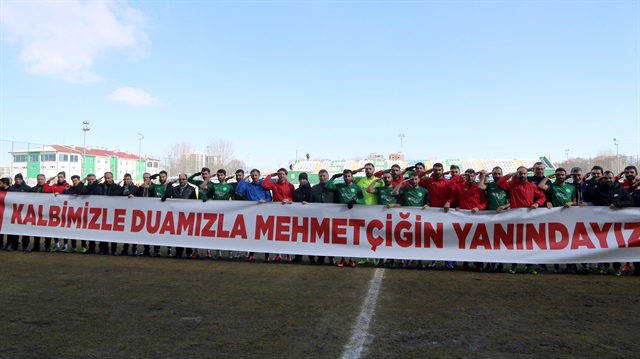Maça çıkmayan Amedspor'a Sivasspor'dan asker selamı