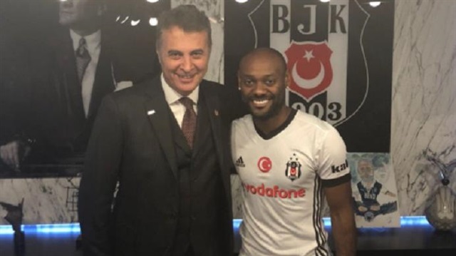 Vagner Love dün resmi imzayı atıp başkan Fikret Orman'la poz vermişti.