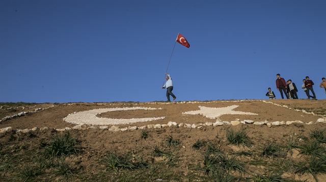 Turkish people show their support to 'Operation Olive Branch'