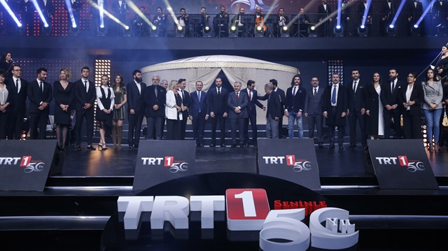 TRT'nin televizyon yayıncılığının 50. yılını kutladı