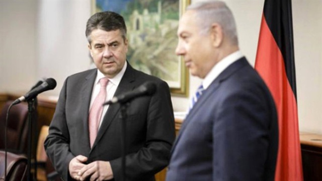 Almanya Dışişleri Bakanı Sigmar Gabriel, Tel Aviv'de İsrail Başbakanı Benjamin Netanyahu ile görüştü. 