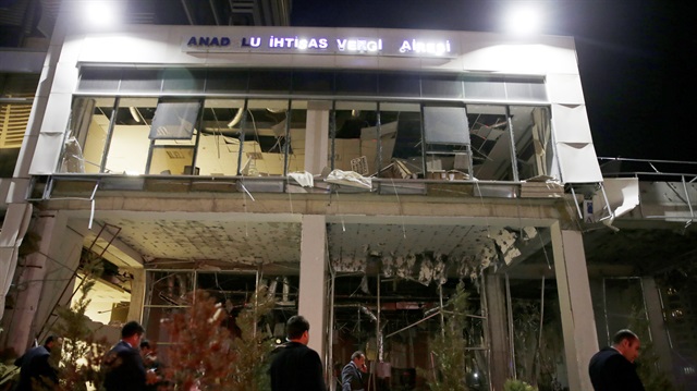 Ankara'daki Vergi Dairesinde meydana gelen patlama sonrası 