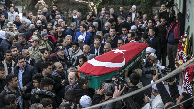 Funeral of a fallen martyr in a rocket attack by PKK/PYD terrorists