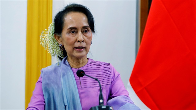Myanmar's leader Aung San Suu Kyi 