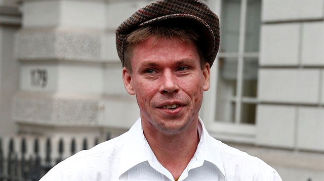 File Photo: Lauri Love poses for media as he arrives for his extradition hearing at Westminster Magistrates' Court in London