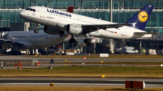 File Photo: Lufthansa Airbus A319-100 aircraft takes off from Zurich Airport