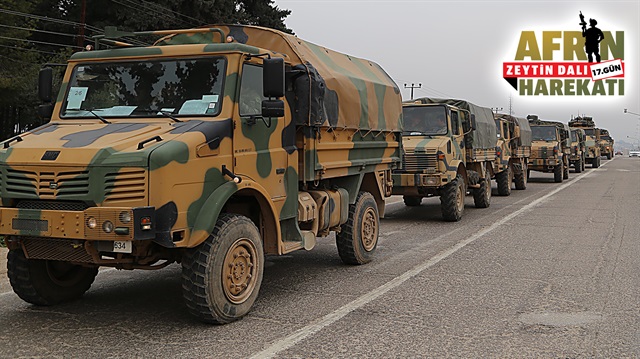 Türk Silahlı Kuvvetleri, 20 Ocak Cumartesi günü Afrin'deki terör unsurlarını bölgeden temizlemek için Zeytin Dalı Harekatı'nı başlattı.