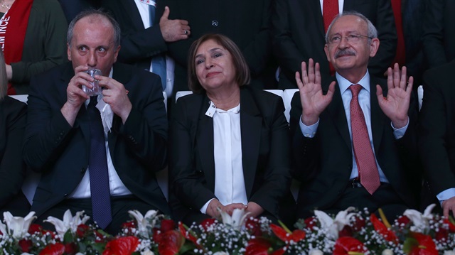 Muharrem İnce ile Kemal Kılıçdaroğlu CHP kurultayında