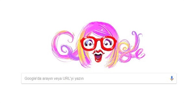 Google'ın Aysel Gürel için yaptığı doodle.