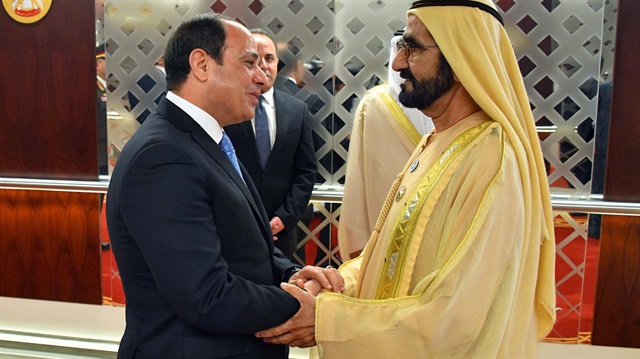 Mısır Cumhurbaşkanı Sisi BAE'ye gitti. 

