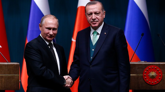 Cumhurbaşkanı Recep Tayyip Erdoğan, Rusya Devlet Başkanı Vladimir Putin