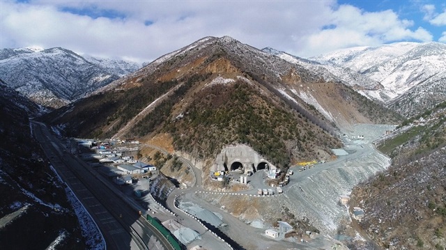 Yeni Zigana Tüneli inşaatında yüzde 41 seviyesine ulaşıldı.