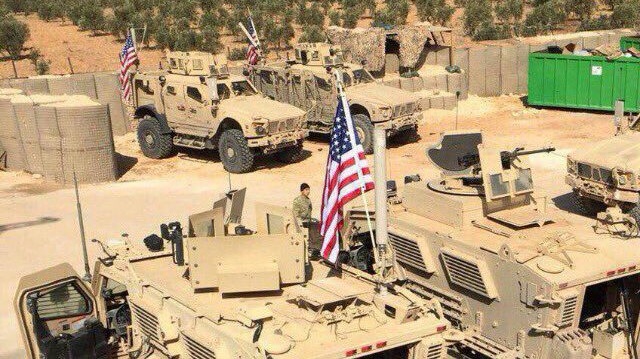 ​​PKK işgalindeki Halep'e bağlı Münbiç ilçesine Pentagon tarafından zırhlı birlik ve asker takviyesi yapıldı 