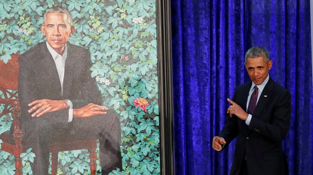 ​ABD'nin eski Başkanı Barack Obama ve eşi Michelle Obama'nın yeni portreleri takdim edildi. (Fotoğraf: Reuters)
