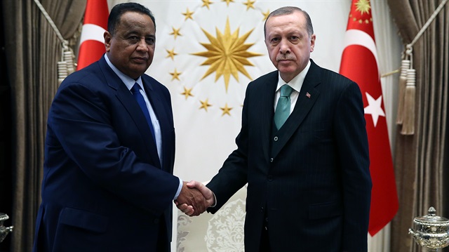 Cumhurbaşkanı Erdoğan, Sudan Dışişleri Bakanı Gandur'u kabul ile biraraya geldi.