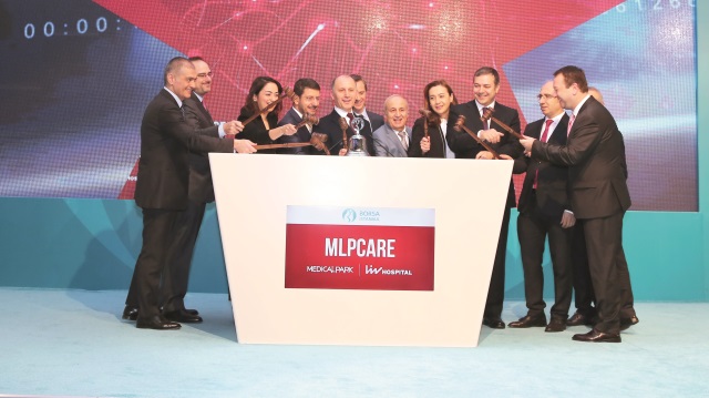 MLP Sağlık Hizmetleri’nin (MLP Care) ilk halka arz süreci ardından Borsa İstanbul’da ‘MPARK’ kodu ile işlem görmeye başladı