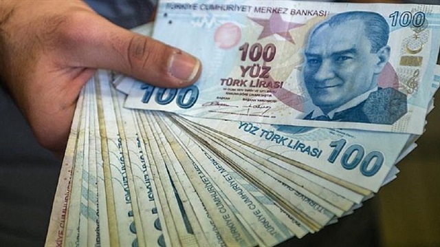 رزمة من فئة 100 ليرة تركية