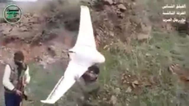 Afrin'de teröristlere ait insansız hava aracı düşürüldü.