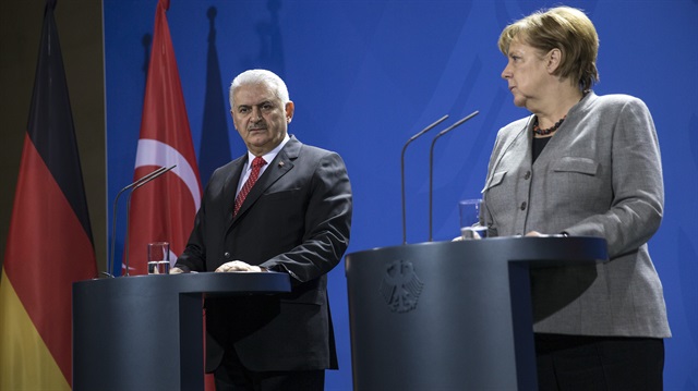 Merkel ile Yıldırım ortak basın toplantısında açıklama yaptı.