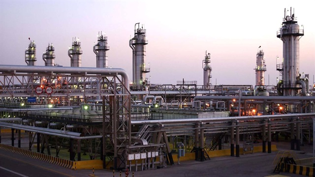 A view shows Saudi Aramco's Abqaiq oil facility in eastern Saudi Arabia 