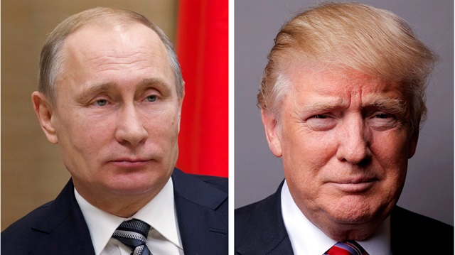 Vladimir Putin (L) and Donald Trump (R)