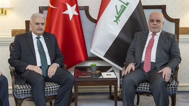 Turkish Prime Minister Binali Yıldırım and Iraqi Prime Minister Haider al-Abadi