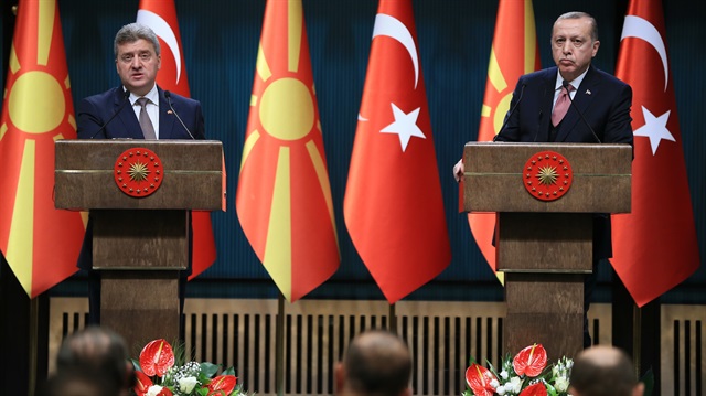 Cumhurbaşkanı Erdoğan, Makedonya Cumhurbaşkanı İvanov ile ortak basın toplantısında konuştu