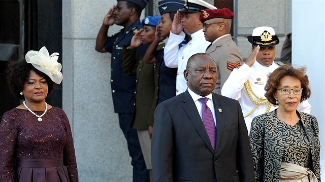 File Photo: President Cyril Ramaphosa, accompanied by his wife Tshepo Motsepe, arrive to deliver the State of the Nation address at Parliament in Cape Town