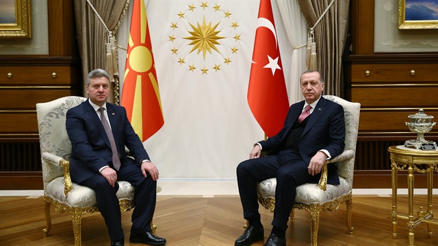أردوغان يقيم مأدبة عشاء على شرف نظيره المقدوني