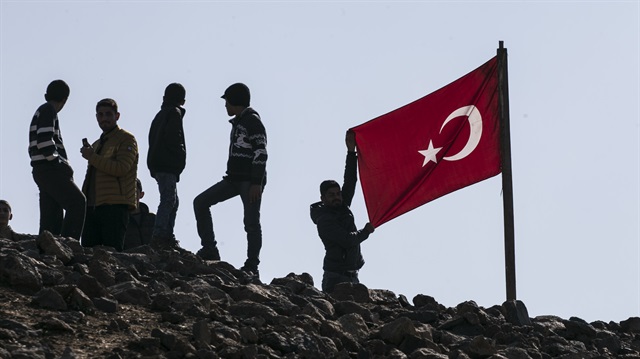 Afin'de terör örgütü PKK/PYD'ye yönelik Zeytin Dalı Harekatı devam ediyor