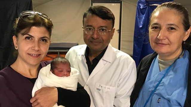 1st child born at Turkish-built hospital for Rohingya