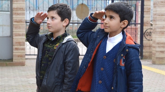 Ortaokul öğrencileri Afrin'e giderek Mehmetçiğe destek olmak istediklerini ifade etti.