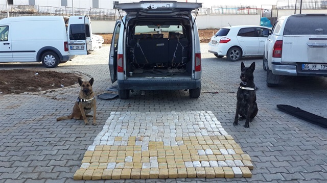 More than 300 kilograms of heroin were seized during anti-narcotics operations across eastern and southeastern Turkey