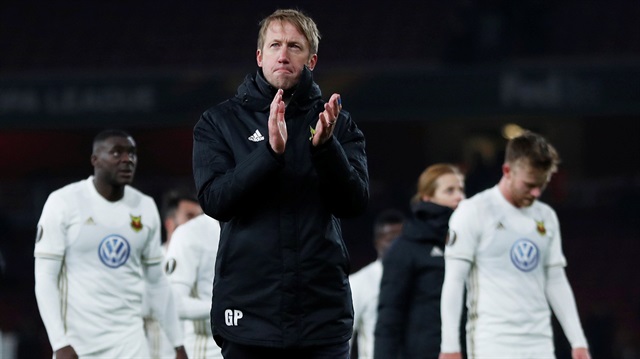 Östersunds Teknik Direktörü Graham Potter, Arsenalli taraftarların alkışını aldı.