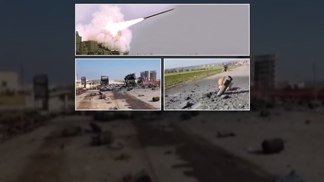 Afrin'e yaklaştığı tespit edilen "terör örgütlerine ait bir konvoy" dün ateş destek vasıtaları ile vuruldu.