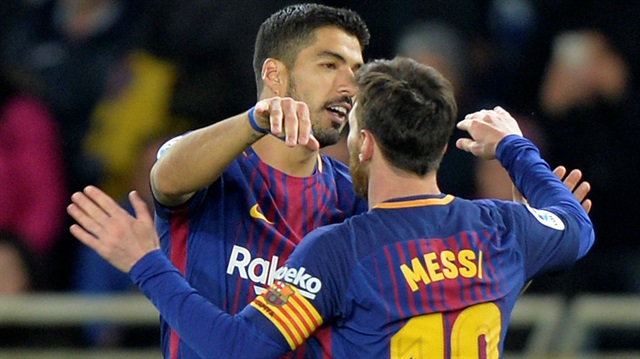 Luis Suarez'in 3 gol attığı mücadelede Lionel Messi de 2 gol kaydetti.
