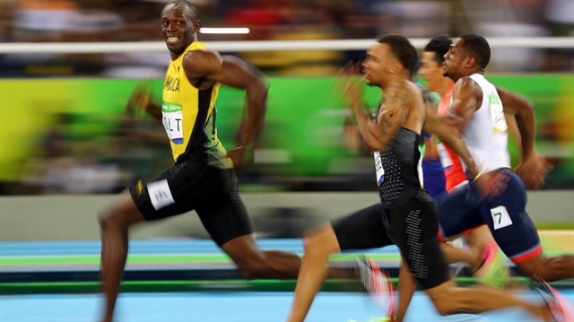 Olimpiyat tarihinin en hızlı adamı Usain Bolt.