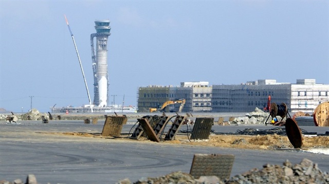 İstanbul Yeni Havalimanı inşaatı.