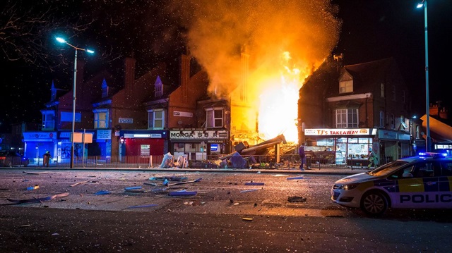 Leicester'da meydana gelen patlama, şehrin birçok bölgesinde duyuldu