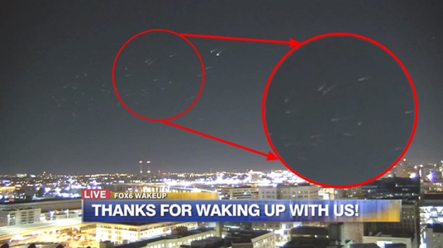 Televizyon ekranına yansıyan bu görüntüler, sosyal medya UFO tartışmalarının alevlenmesine neden oldu.