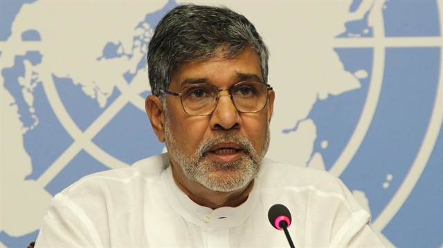 Indian 2014 Nobel Peace Prize laureate Kailash Satyarthi 