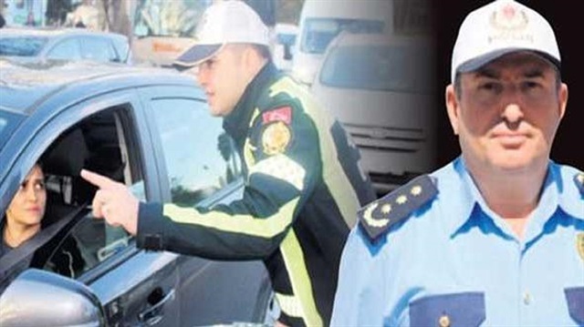 Bolu'da amirin trafik cezasını müdür kesti.