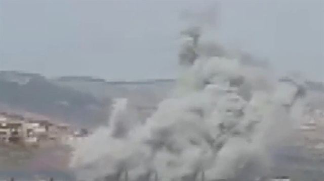 Türk jetleri Cinderes'i bombardıman altına aldı.
