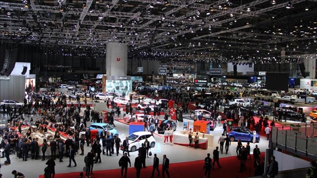 A general view of 88th Geneva International Motor Show, which will be opened on 8th March, at Palexpo Exhibition Centre in Geneva, Switzerland.