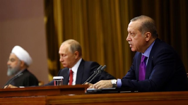 Erdoğan, Putin and Rouhani. 