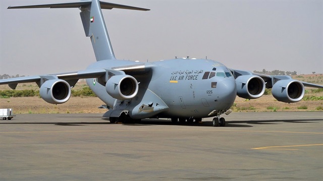 Birleşik Arap Emirlikleri'ne ait kargo uçağı