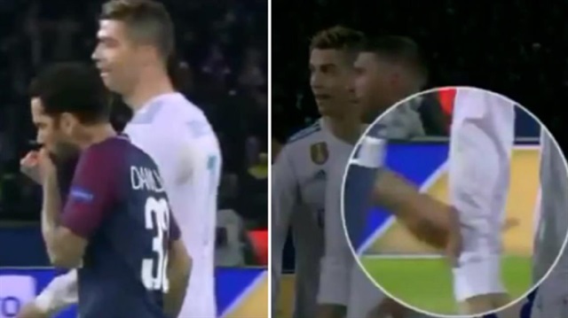 Dani Alves'in burnundaki pisliği Ronaldo'ya sürmesi Avrupa basınında da geniş yankı buldu.