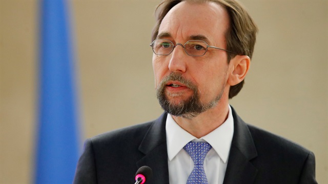 File Photo: Zeid Ra'ad al-Hussein, U.N. High Commissioner for Human Rights, addresses the Human Rights Council at the United Nations in Geneva