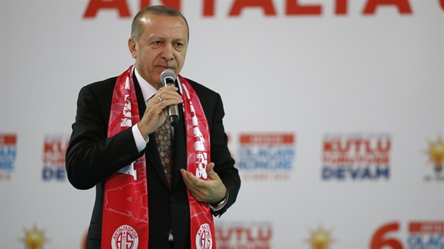 Cumhurbaşkanı Erdoğan, AK Parti Antalya 6. Olağan İl Kongresi'nde konuştu